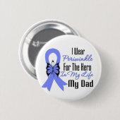 Esophageal Cancer Ribbon Hero Mijn vader Ronde Button 5,7 Cm (Voorkant /achterkant)