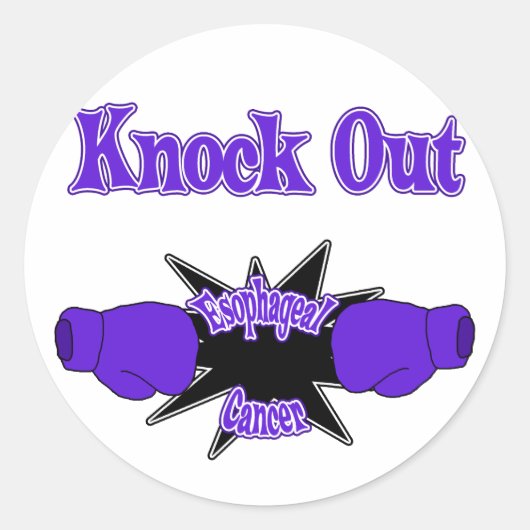 Esophageal Cancer Ronde Sticker (Voorkant)