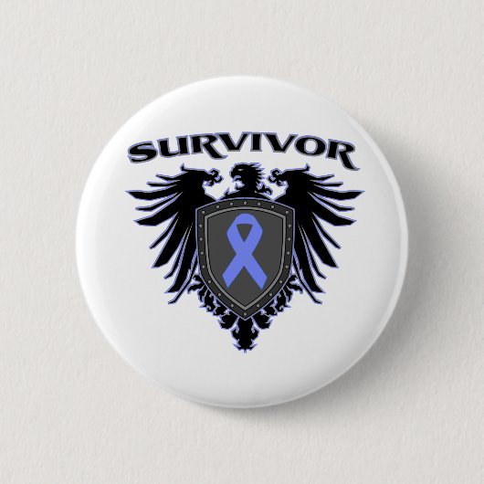 Esophageal Cancer Survivor Crest Ronde Button 5,7 Cm (Voorkant)