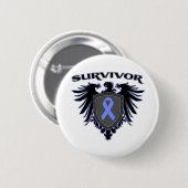 Esophageal Cancer Survivor Crest Ronde Button 5,7 Cm (Voorkant /achterkant)