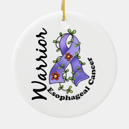 Esophageal Cancer Warrior 15 Keramisch Ornament (Achterkant)