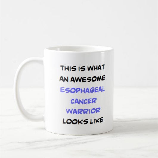 esophageal cancer warrior, awesome koffiemok (Links)