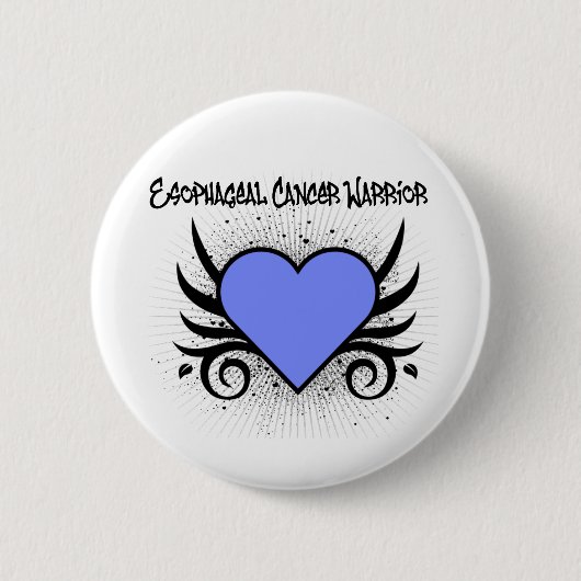 Esophageal Cancer Warrior Ronde Button 5,7 Cm (Voorkant)