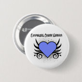 Esophageal Cancer Warrior Ronde Button 5,7 Cm (Voorkant /achterkant)
