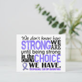 Esophageale kanker hoe sterk we zijn briefkaart (Staand voorkant)