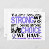 Esophageale kanker hoe sterk we zijn briefkaart (Voorkant / Achterkant)
