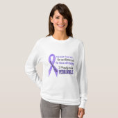 Esophageale kanker I Periwinkle T-shirt (Voorkant volledig)