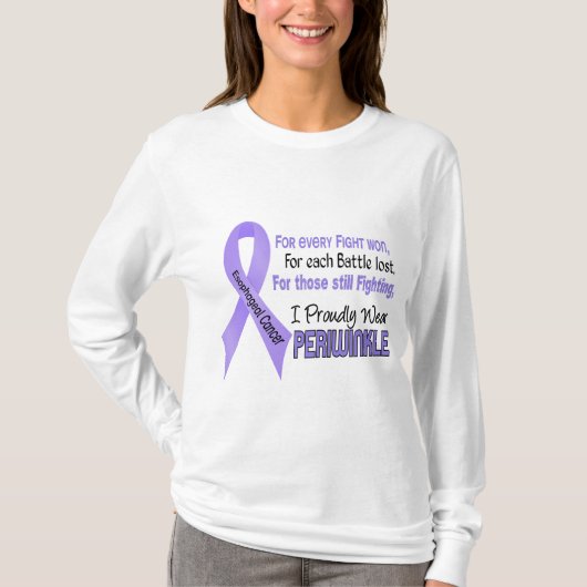 Esophageale kanker I Periwinkle T-shirt (Voorkant)