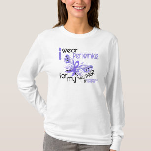Esophageale kanker Ik DRAAG PERIWINKEL VOOR MIJN M T-shirt