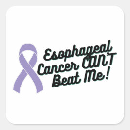 Esophageale kanker kan me niet kwaad vierkante sticker