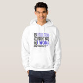 Esophageale kanker Overleving 4 Hoodie (Voorkant volledig)