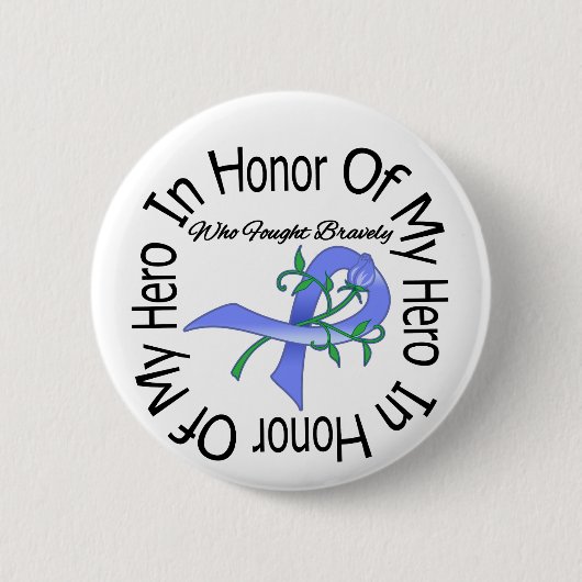 Esophageale kanker ter ere van mijn Hero Ronde Button 5,7 Cm (Voorkant)
