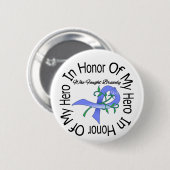 Esophageale kanker ter ere van mijn Hero Ronde Button 5,7 Cm (Voorkant /achterkant)