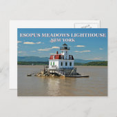 Esopus Meadows Lighthouse, Briefkaart van New York (Voorkant / Achterkant)