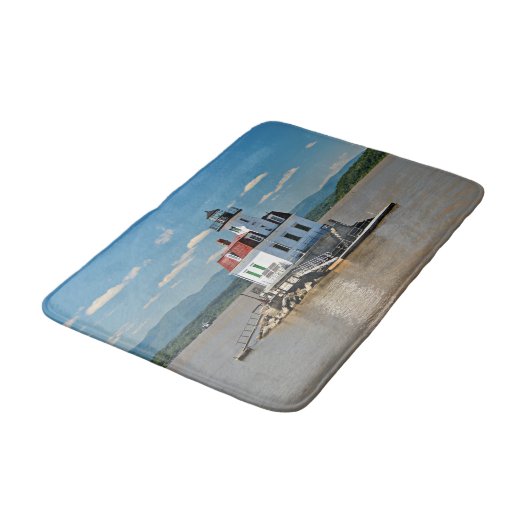 Esopus Meadows Lighthouse, New York Bath Mat (Gekanteld)