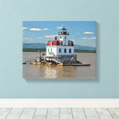 Esopus Meadows Lighthouse, New York Canvas Print (Insitu (Houten vloer))