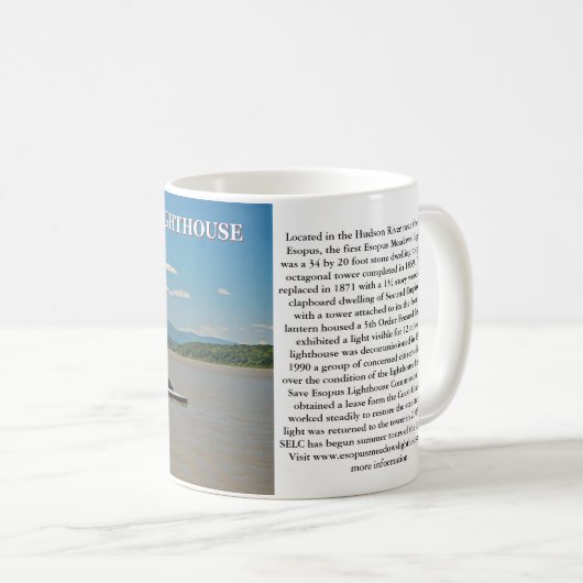 Esopus Meadows Lighthouse, New York Mok (Voorkant rechts)