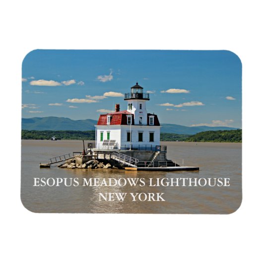 Esopus Meadows Lighthouse, New York Photo Magnet Magneet (Horizontaal)