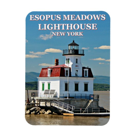 Esopus Meadows Lighthouse, New York Photo Magnet Magneet (Verticaal)