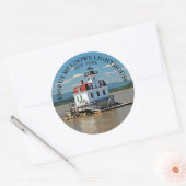 Esopus Meadows Lighthouse, New York Round Stickers (Envelop)