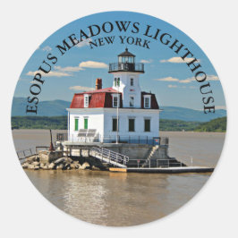 Esopus Meadows Lighthouse, New York Round Stickers
