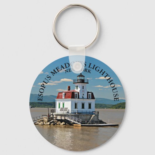 Esopus Meadows Lighthouse, New York Sleutelhanger (Voorkant)