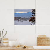 Esopus Meadows-vuurtoren in de mist Poster (Keuken)