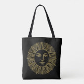 Esoteric Black Gold Sun Tote Bag (Achterkant)