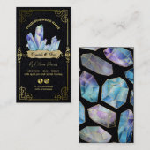 Esoteric Crystal Black Blue en Gold Visitekaartje (Voorkant / Achterkant)