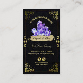 Esoteric Crystal Black Paars en Gold Visitekaartje
