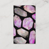 Esoteric Crystal Black roze en Gold Visitekaartje (Achterkant)