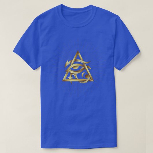 Esoteric Egyptian Eye Sacred Geometry Occultisme T-shirt (Design voorkant)