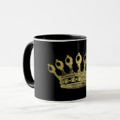 Esoteric Gold Crown Black Mok (Voorkant links)