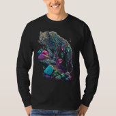Esoteric Leopard Crystals Cute Illustration  2 T-shirt (Voorkant)