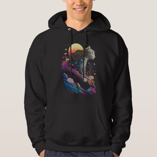Esoteric Leopard Crystals Cute Illustration  3 Hoodie (Voorkant)