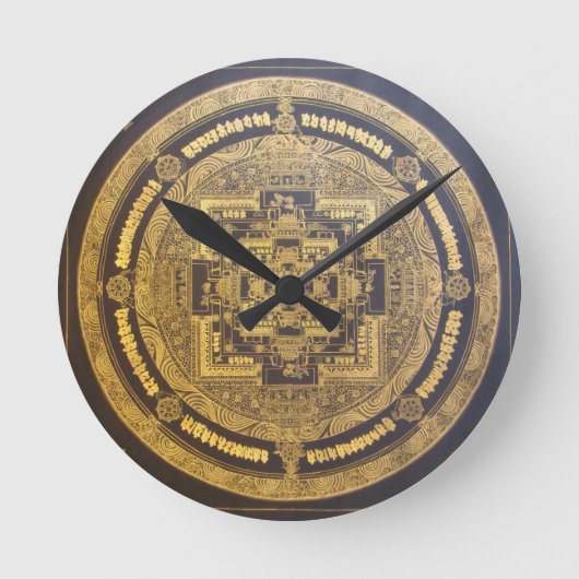 ESOTERIC MANDALA WALL CLOCK DESIGN RONDE KLOK (Voorkant)
