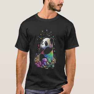 Esoteric Panda Crystals Cute Illustration 2 T-shirt