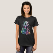 Esoteric Panda Crystals Cute Illustration 3 T-shirt (Voorkant volledig)