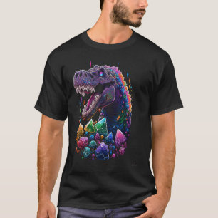 Esoteric Rex Trex Crystals Cute Illustratie 1 T-shirt