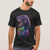 Esoteric Rex Trex Crystals Cute Illustration  1 T-shirt (Voorkant)