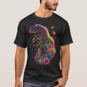 Esoteric Rex Trex Crystals Cute Illustration  4 T-shirt (Voorkant)