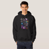 Esoteric Rex Trex Crystals Cute Illustration  7 Hoodie (Voorkant volledig)