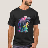 Esoteric Rex Trex Crystals Cute Illustration  8 T-shirt (Voorkant)