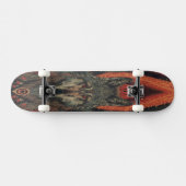 Esoteric Spirit Wolf | Mystical Totem Geometric Persoonlijk Skateboard (Horizontaal)