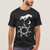 Esoteric Spiritual Moon Hand Line T-shirt (Voorkant)