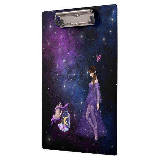 Esoteric Witchcraft Magick Paars Gift for Witch Klembord (Links)