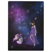 Esoteric Witchcraft Magick Paars Gift for Witch Klembord (Achterkant)