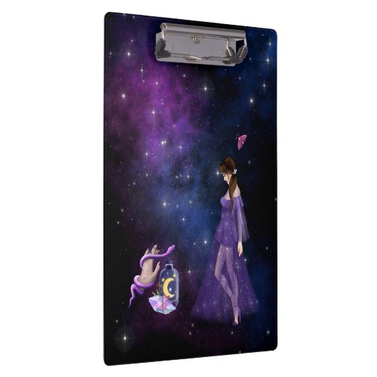 Esoteric Witchcraft Magick Paars Gift for Witch Klembord (Rechts)