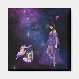 Esoteric Witchcraft Magick Paars Gift for Witch Magneet