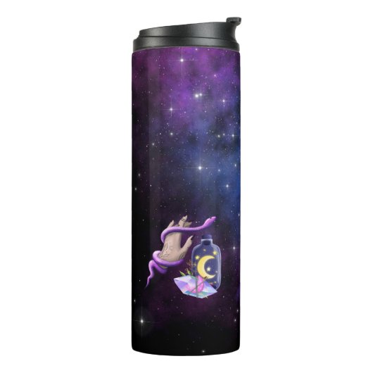 Esoteric Witchcraft Magick Paars Gift for Witch Thermosbeker (Gedraaid links)